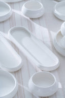 Bianco Perla Frühstücksset – 33-teilig für 6 Personen | Weißes Porzellan mit Kaffeetassen