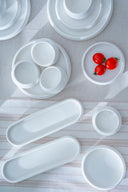 Bianco Perla Frühstücksset – 33-teilig für 6 Personen | Weißes Porzellan mit Kaffeetassen