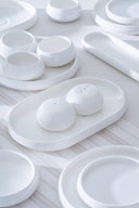 Bianco Perla Frühstücksset – 27-teilig für 6 Personen | Weißes Porzellan