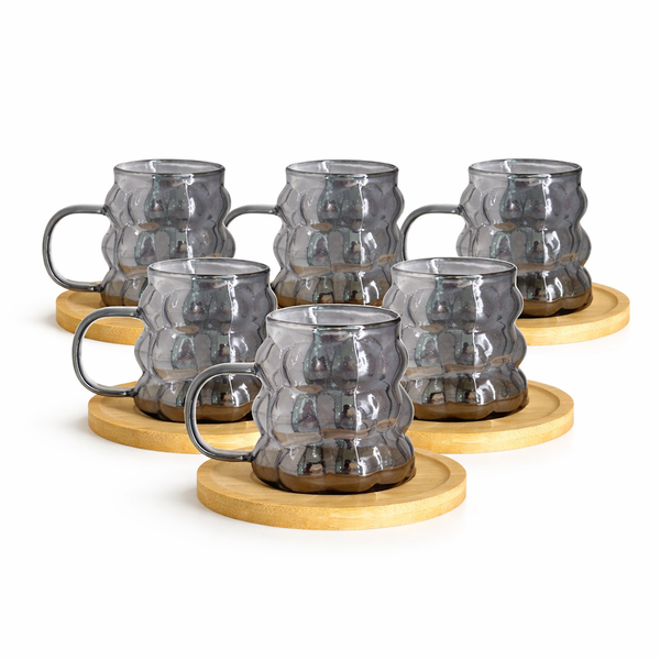 Espresso-Set Bubble 12-teilig für 6 Personen