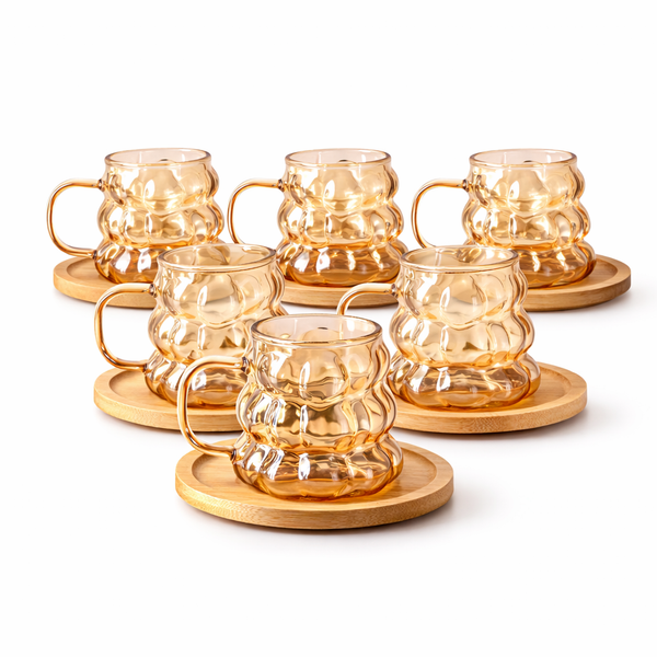 Espresso-Set Bubble 12-teilig für 6 Personen