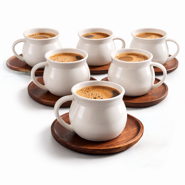 Espresso-Tassen-Set Retro Cube 12-teilig für 6 Personen