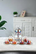 Keyf-i Ala Luster Premium Teeset – 20-teiliges Borosilikatglas-Set mit Induktionsboden