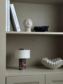 Aurie Tragbare Tischlampe aus Rosso Levanto Marmor