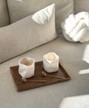 Wave Becher 2-teilig für 2 Personen (Weiss)