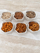 Nordic Müslischalen Set Weiss Glänzend 6-teilig – Porzellan Dessertschalen 12 cm