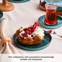 Karaca Teo Grün – 18-teiliges Kuchen- & Teeservice-Set aus Glas