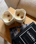 Wave Becher 2-teilig für 2 Personen (Creme)