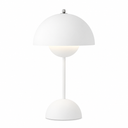 Mushroom LED Tischlampe Weiss – Akkubetrieb, Touch-Dimmer, 30 cm