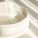Nordic Salatschüssel Weiss Glänzend 23 cm – Porzellan Obstschale & Servierschüssel