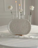 Almina Pearly Servierplatte 30 × 20 cm – Porzellan – Weiss