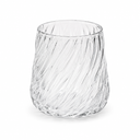 Trinkgläser 6er Set 380 ml aus transparentem Glas mit elegantem Strukturdesign