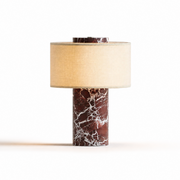 B2B - Aurie Tragbare Tischlampe aus Rosso Levanto Marmor