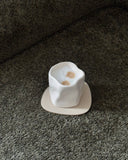 Wave Becher 2-teilig für 2 Personen (Creme)