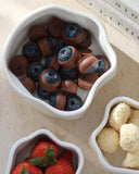 Nordic Müslischalen Set Weiss Glänzend 6-teilig – Porzellan Dessertschalen 12 cm