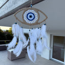 Nazar Traumfänger "Auge Natur" – Boho Deko mit Schutzsymbol