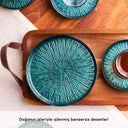 Karaca Teo Grün – 18-teiliges Kuchen- & Teeservice-Set aus Glas