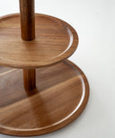 Etagere aus Akazienholz 2-stöckig Ø 25 cm – Lumo Servieretagere