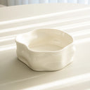 Nordic Salatschüssel Weiss Glänzend 23 cm – Porzellan Obstschale & Servierschüssel