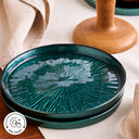 Karaca Teo Grün – 18-teiliges Kuchen- & Teeservice-Set aus Glas