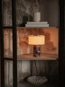 Aurie Tragbare Tischlampe aus Rosso Levanto Marmor