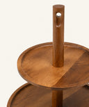 Etagere aus Akazienholz 2-stöckig Ø 25 cm – Lumo Servieretagere