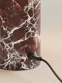 Aurie Tragbare Tischlampe aus Rosso Levanto Marmor
