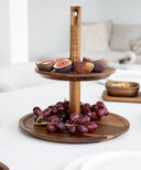 Etagere aus Akazienholz 2-stöckig Ø 25 cm – Lumo Servieretagere