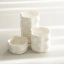 Nordic Schälchen Set Weiss Glänzend 6-teilig – Porzellan Snackschalen 10 cm