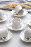 Gönül Collection Porzellan-Kaffeeset – 12-teilig – 6 Tassen & Untertassen