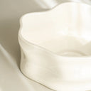 Nordic Salatschüssel Weiss Glänzend 23 cm – Porzellan Obstschale & Servierschüssel