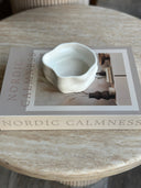 Nordic Müslischalen Set Weiss Glänzend 6-teilig – Porzellan Dessertschalen 12 cm