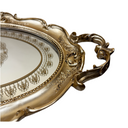 Klassisches Serviertablett – Oval | Gold