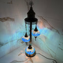 Mosaiklampe mit 3 Leuchten – Blau | Orientalisches Design aus Istanbul
