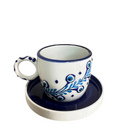 Handgemachtes Tassen-Set „Nazarblau“ mit orientalischem Muster