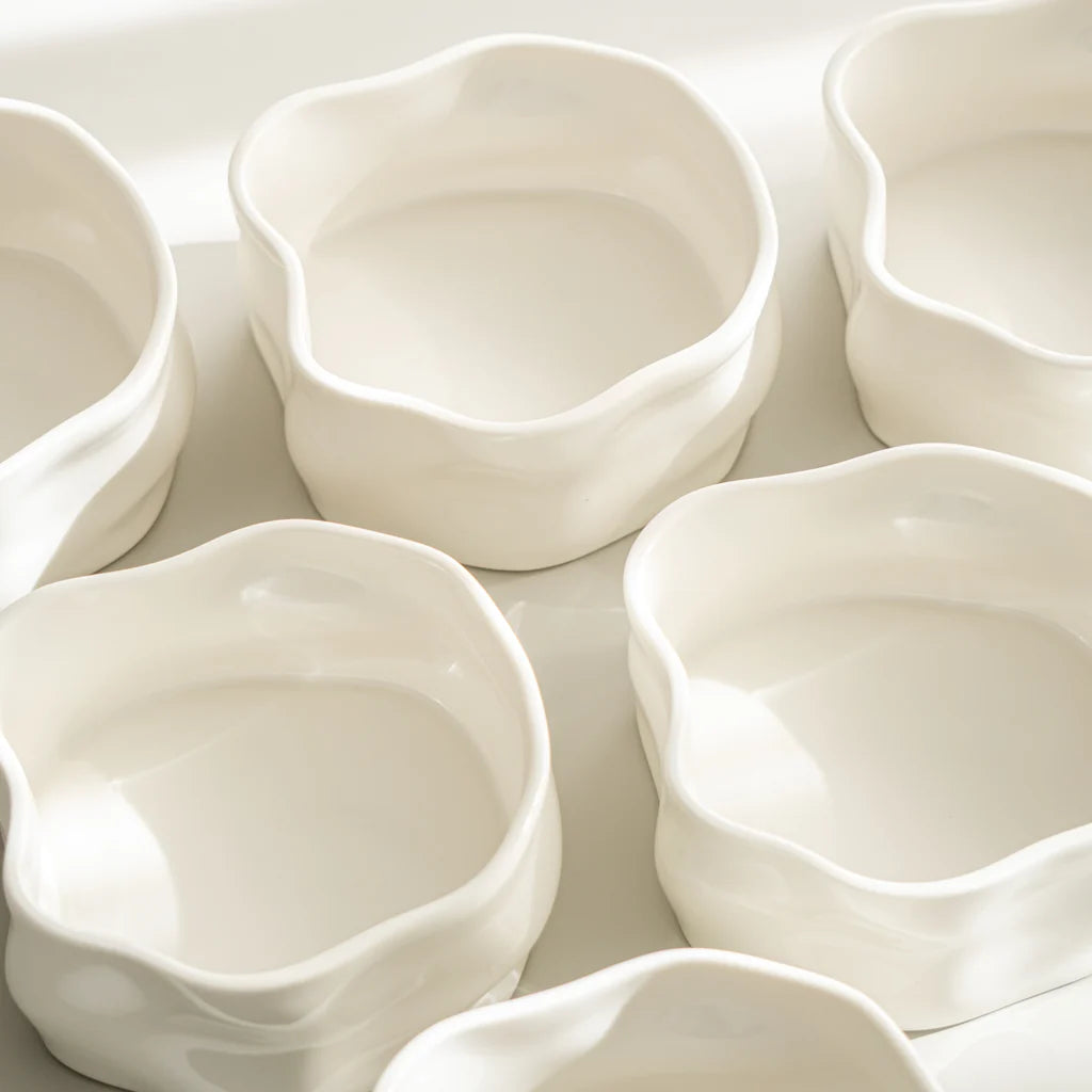 Nordic Müslischalen Set Weiss 6-teilig