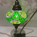 Orientalische Mosaiklampe – Grün & Gold | Handgefertigt in Istanbul