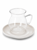 Teegläser-Set mit Untertassen 12-teilig für 6 Personen