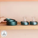 Karaca Teo Grün – 18-teiliges Kuchen- & Teeservice-Set aus Glas