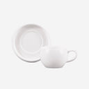 Kaffeeservice 12-teilig für 6 Personen – Kaffeetassen mit Untertassen, Weiss, 220 ml