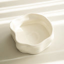 Nordic Salatschüssel Weiss Glänzend 23 cm – Porzellan Obstschale & Servierschüssel