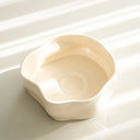 Nordic Salatschüssel Creme Glänzend 23 cm – Porzellan Obstschale & Servierschüssel