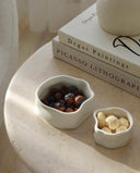 Nordic Müslischalen Set Weiss Glänzend 6-teilig – Porzellan Dessertschalen 12 cm