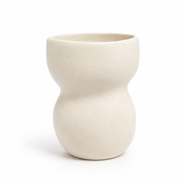 Luna Becher 2-teilig für 2 Personen (Creme Matt)