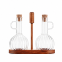 Almina Luana Con Due Öl- & Essig-Set 2 × 350 ml mit Holzständer