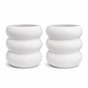 Bubble Becher 2-teilig für 2 Personen (Weiss)