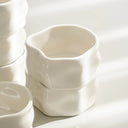 Nordic Schälchen Set Weiss Glänzend 6-teilig – Porzellan Snackschalen 10 cm