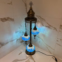 Mosaiklampe mit 3 Leuchten – Blau | Orientalisches Design aus Istanbul