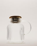 Glaskaraffe mit Deckel & Filter – 1,6 Liter | Borosilikatglas