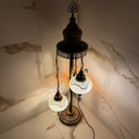 Weiße Mosaiklampe mit 3 Leuchten | Zeitlos orientalisch aus Istanbul
